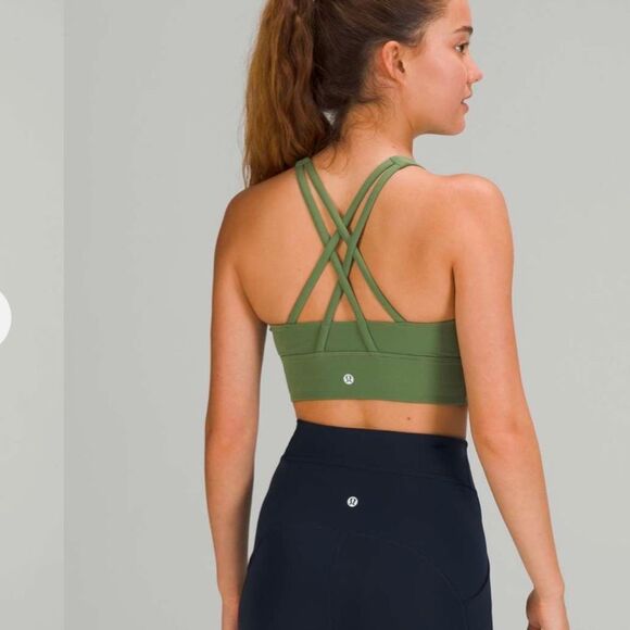 Lululemon Energy Bra High-Neck Longline *Medium Support, B–D Cups
Green Twill - Picture 2 of 8